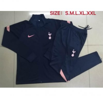 2020-21 Tottenham Hotspur Dark Blue Jacket training Suits with Pants