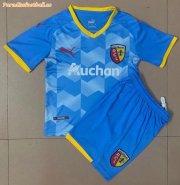 Kids RC Lens 2021-22 Third Away Soccer Kits Shirt with Shorts