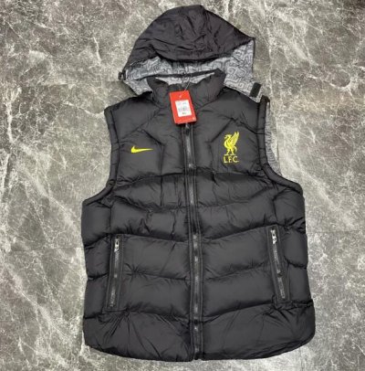 2020-21 Liverpool Black Cotton Warn Waistcoat