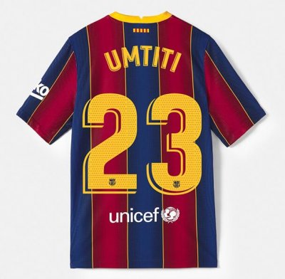 2020-21 Barcelona Home Soccer Jersey Shirt UMTITI #23