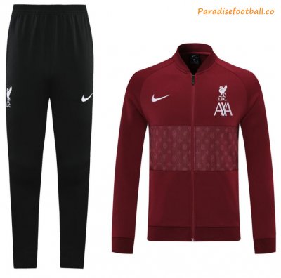 2021-22 Liverpool Wine Red Training Kits Jacket with Pants