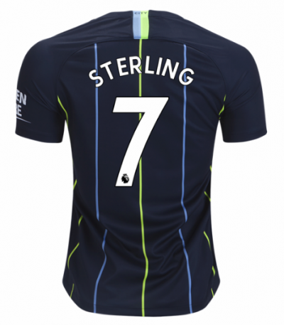 2018-19 Manchester City Away Soccer Jersey Shirt Raheem Sterling #7