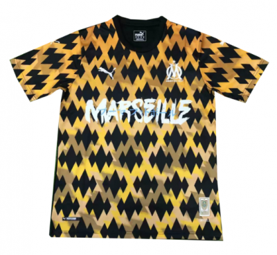 2019-20 Marseille Yellow Black Training Shirt