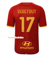 2021-22 AS Roma Home Soccer Jersey Shirt with VERETOUT 17 printing