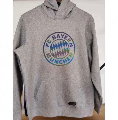 2020-21 Bayern Munich Grey Hoody Sweater Top