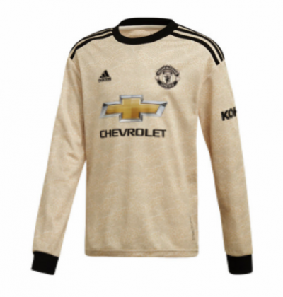 2019-20 Manchester United Long Sleeve Away Soccer Jersey Shirt