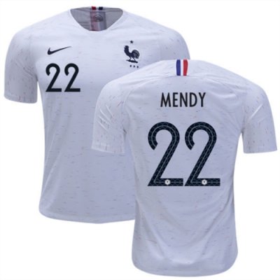 2018 World Cup France Away Soccer Jersey Shirt Benjamin Mendy #22