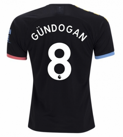 2019-20 Manchester City Away Soccer Jersey Shirt Gundogan #8