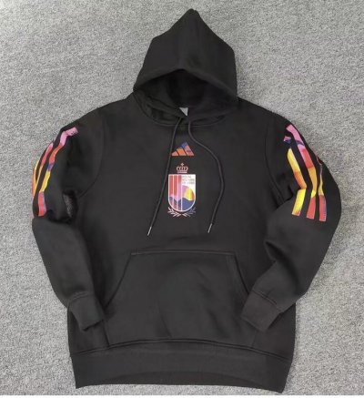 2022 FIFA World Cup Belgium Black Hoodie Sweat Shirt