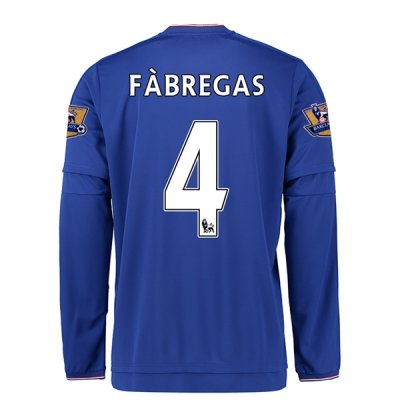 2015-16 Chelsea FABREGAS #4 LS Home Soccer Jersey