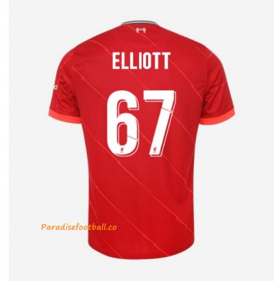 2021-22 Liverpool Cup Home Soccer Jersey Shirt with ELLIOTT 67 printing