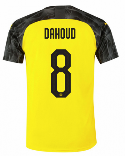 2019-20 Borussia Dortmund Cup Home Soccer Jersey Shirt Dahoud 8
