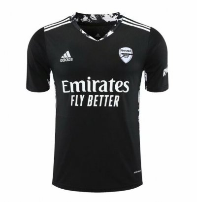 2020-21 Arsenal Black Goalkeeper Soccer Jersey Shirt