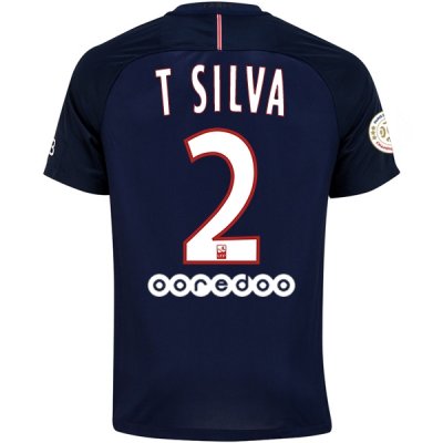 2016-17 PSG 2 T. SILVA Home Soccer Jersey