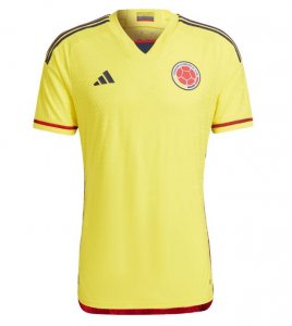 2022 World Cup Colombia Home Soccer Jersey Shirt Player Version