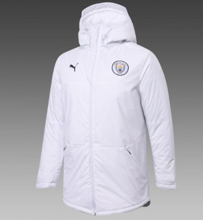 2020-21 Manchester City White Cotton Warn Coat