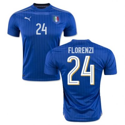 2016 Italy 24 Florenzi Home Soccer Jersey