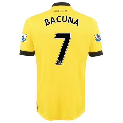 2015-16 Aston Villa BACUNA #7 Away Soccer Jersey