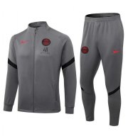 2021-22 PSG Dark Gray Training Kits Jacket with Pants