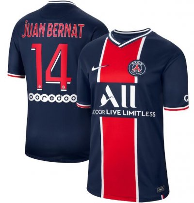 2020-21 PSG Home Soccer Jersey Shirt Juan Bernat 14
