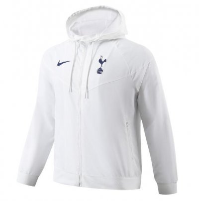 2023-24 Tottenham Hotspur White Windbreaker Trench Coat Jacket