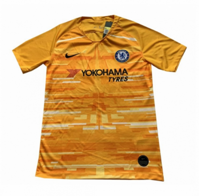 2019-20 Chelsea Goalkeeper Yellow Soccer Jersey Shirt