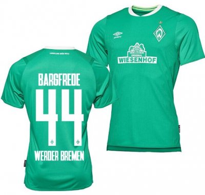 2019-20 Werder Bremen Home Soccer Jersey Shirt Philipp Bargfrede #44