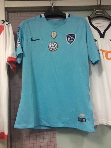 2017-18 Al-Hilal FC Away Blue Soccer Jersey