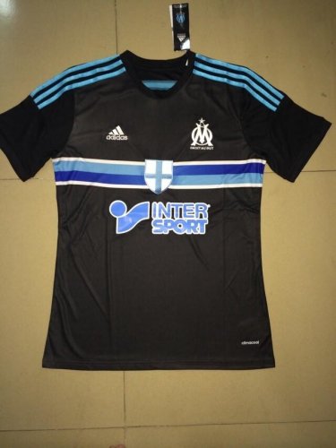 Olympique Marseille 14/15 Black Away Soccer Jersey