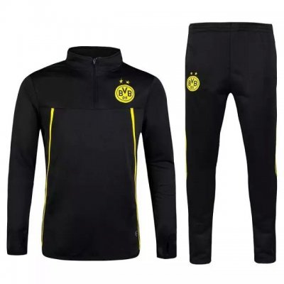 2015-16 Borussia Dortmund Black Sweater Suit With Pants