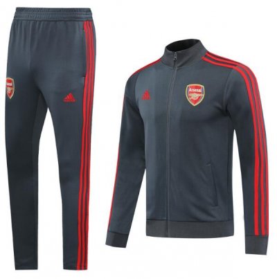 2020-21 Arsenal Grey Training Kits Jacket with Trousers