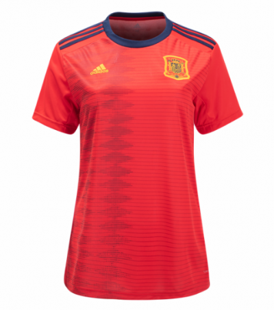 2019 Spain Women Home Soccer Jersey Shirt