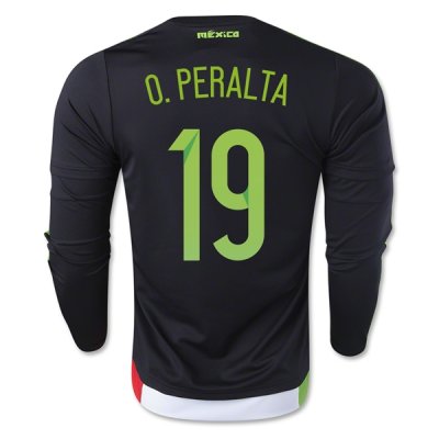 2015 Mexico O. PERALTA #19 LS Home Soccer Jersey