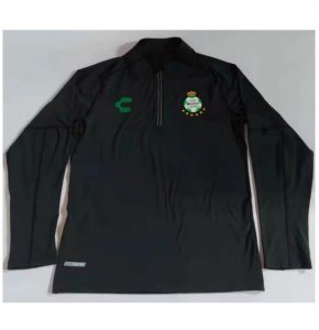 2020-21 Santos Laguna Black Training Kits Sweatshirt with Pants