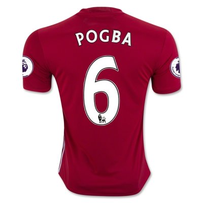 2016-17 Manchester United 6 POGBA Home Soccer Jersey