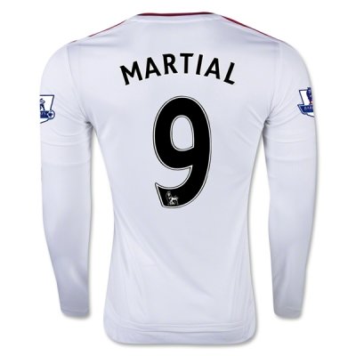 2015-16 Manchester United MARTIAL 9 LS Away Soccer Jersey