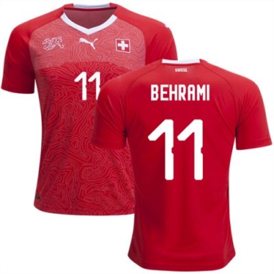 2018 World Cup Switzerland Home Soccer Jersey Shirt Valon Behrami #11