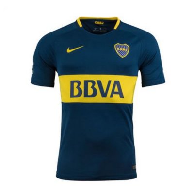 2017-18 Boca Juniors Home Soccer Jersey