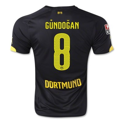 2015-16 Borussia Dortmund GUNDOGAN #8 Away Soccer Jersey