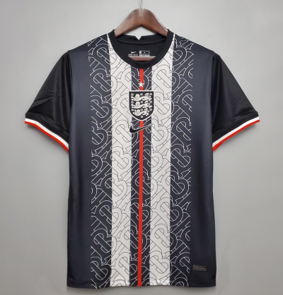 2020-21 England Exposure Edition Black White Soccer Jersey Shirt