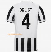 2021-22 Juventus Home Soccer Jersey Shirt with DE LIGT 4 printing