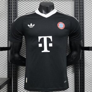 2024-25 Bayern Munich Black Goalkeeper Soccer Jersey Shirt Player Version