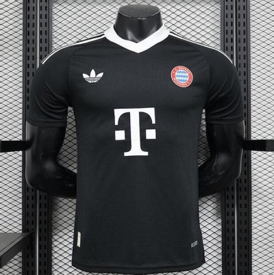 2024-25 Bayern Munich Black Goalkeeper Soccer Jersey Shirt Player Version