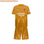 2026-27 AC Milan Goalkeeper Kids Gold Soccer Kits Shirt with Shorts