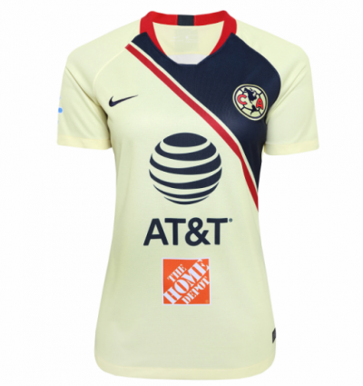 2018-19 Club America Women Home Soccer Jersey Shirt
