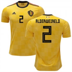 2018 World Cup Belgium Away Soccer Jersey Shirt Toby Alderweireld #2