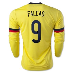 2015 Colombia FALCAO #9 LS Home Soccer Jersey