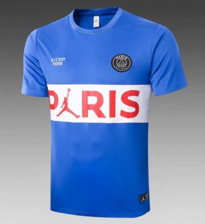 2020-21 PSG Paris Blue Short Training Shirt