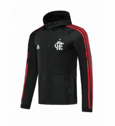 2019-20 Flamengo Black Windbreaker Jacket