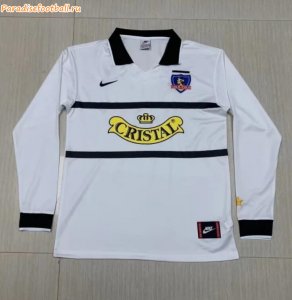 1996 Colo-Colo Retro Long Sleeve Home Soccer Jersey Shirt